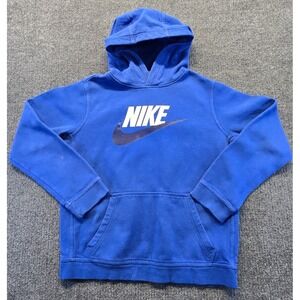 Nike Sportswear Club Fleece Boys Hoodie XL X-Large Pullover CJ7861-481 Blue